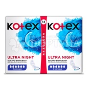 Прокладки Kotex 14 шт Ультра сетчатые Найт критические