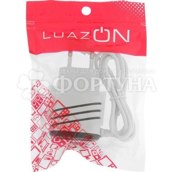 Cетевое зарядное устройство Luazon 2 USB, micro USB