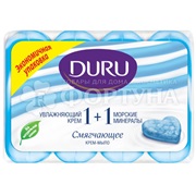 Туалетное мыло DURU Soft Sensations 4*80 г Морские минералы