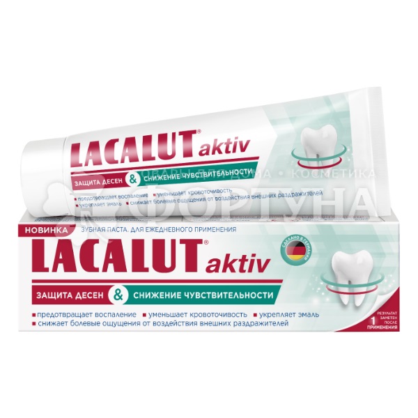 Зубная паста Lacalut 75 мл Актив. Защита десен и снижение чувствительности