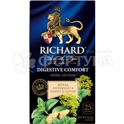 Чайный напиток фруктово-травяной Richard 25 пакетиков Royal Peppermint & Fennel & Ginger. Digestive comfort
