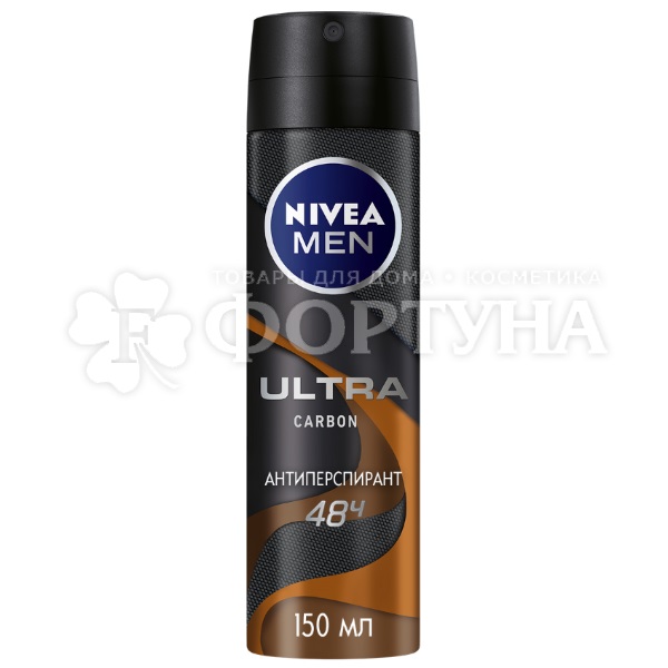 Дезодорант аэрозольный Nivea Men 150 мл Ultra Carbon