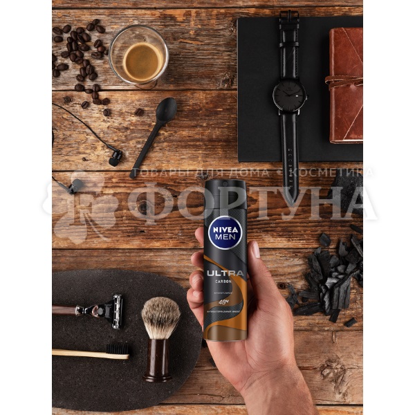 Дезодорант аэрозольный Nivea Men 150 мл Ultra Carbon