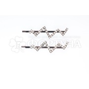 Невидимки для волос Di Valore 2 шт металлические сердце, зигзаг, яблоко