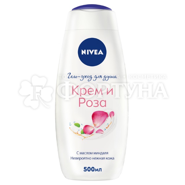 Гель для душа Nivea 500 мл Крем и роза