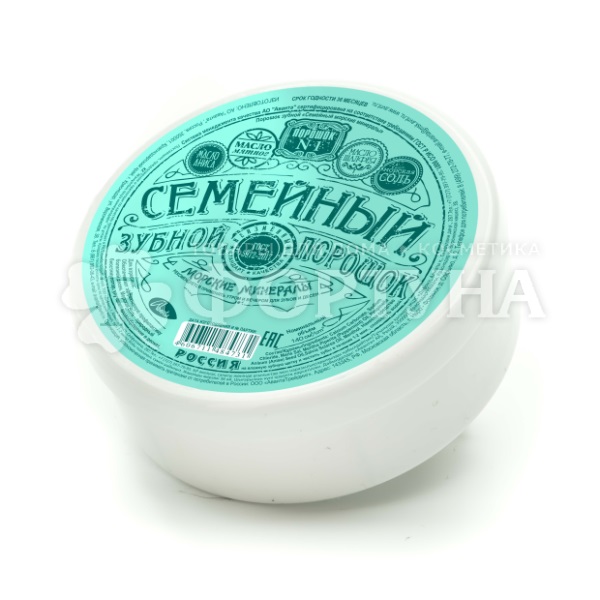 Зубной порошок Особый Семейный с морскими минералами (банка 140мл)