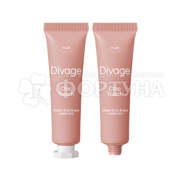 Тинт Divage для губ, глаз и щек Chic Touch Matte 02