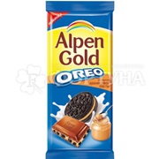 Шоколад Alpen Gold 90 г Oreo с вкусом арахисовой пасты