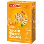 Каша быстрого приготовления MAKFA 200 г (5 пакетов*40г) с персиком, абрикосом и карамелью
