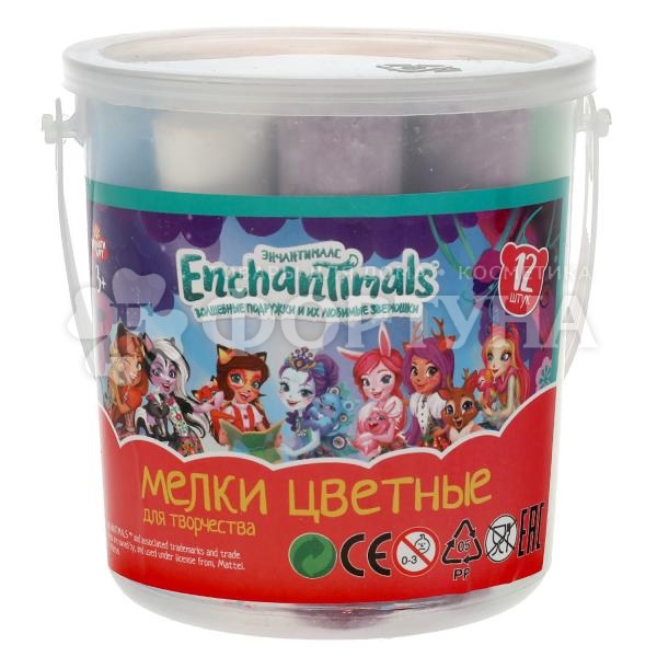 Мелки Энчантималс 6цв 12шт купить в интернет-магазине Фортуна