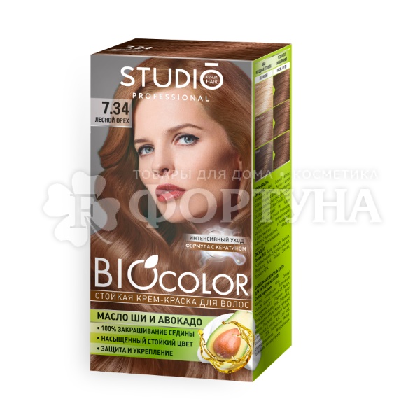 Краска для волос BIOcolor 7.34 Лесной орех