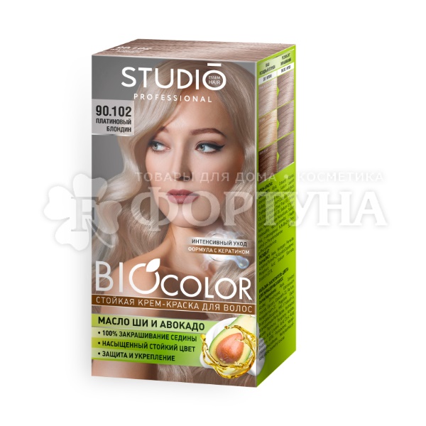 Краска для волос BIOcolor 90.102 Платиновый блондин