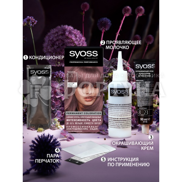 Краска для волос Syoss Color 8-23 Lavender Crystal купить в интернет ...