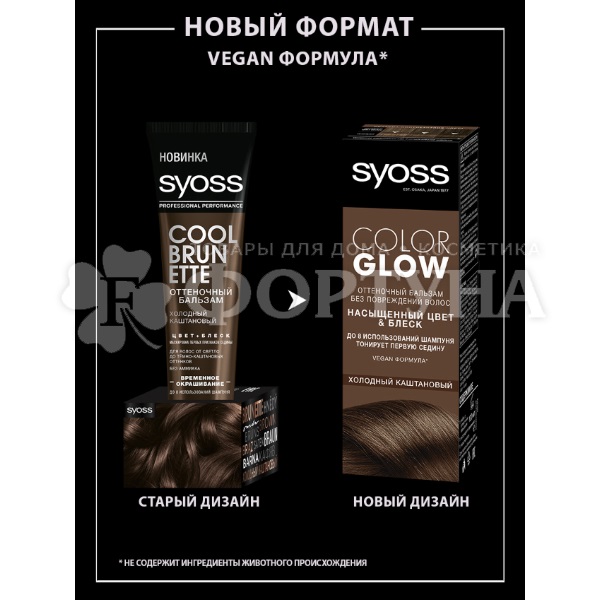 Оттеночный бальзам Syoss Color Glow Холодный каштановый купить в ...