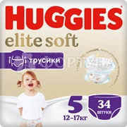 Трусики Huggies Elite Soft 34 шт 5 (12-17кг)