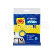 Салфетки BIG CITY 3 шт Трио целлюлоза