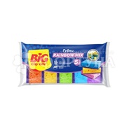 Губка для посуды BIG CITY 5 шт Rainbow крупнопористая