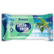Салфетки влажные Ultra Fresh 15 шт Breeze