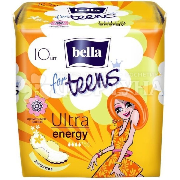 Прокладки Bella 10 шт for teens energy deo критические