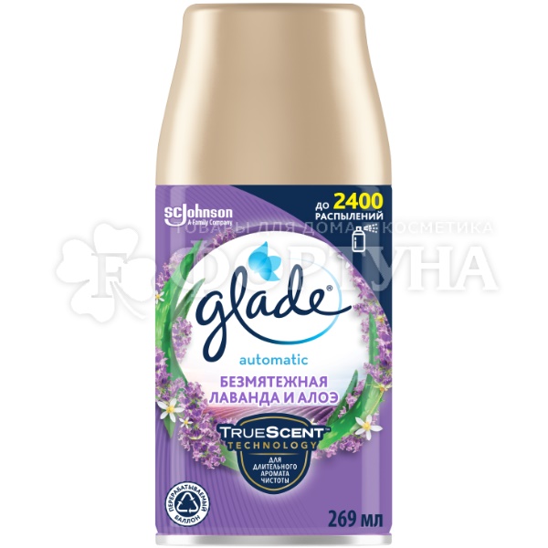 Освежитель воздуха Glade 269 мл Лаванда и алоэ запасной блок