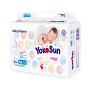 Подгузники Yokosun 34 шт NB (2-5кг)