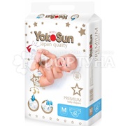 Подгузники Yokosun Premium 62 шт M (5-10кг)