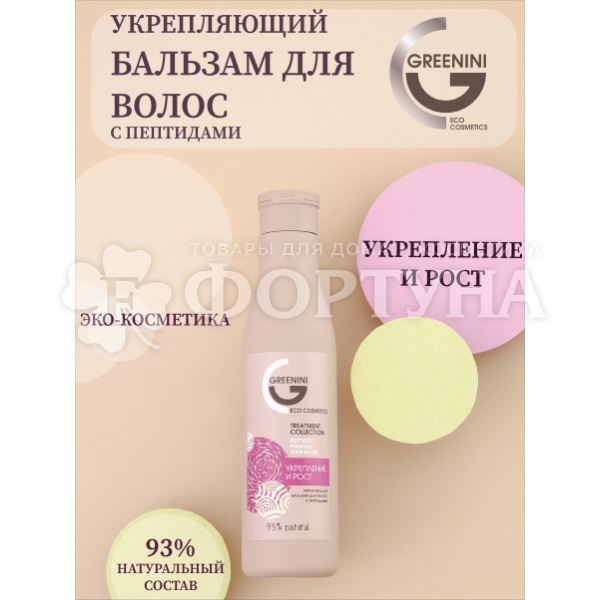 Бальзам для волос Greenini 250 мл Усилитель роста волос