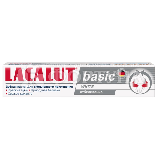 Зубная паста Lacalut 75 мл Basic white