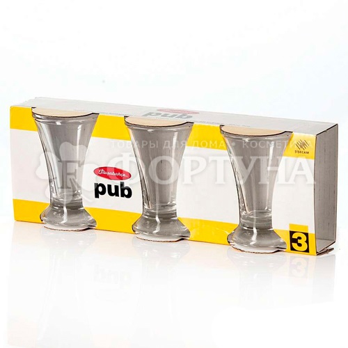 Набор Pub 3 шт рюмок водка 60мл артикул 42194В