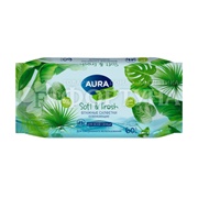 Салфетки влажные AURA Tropic Cocktail 60 шт освежающие (цвета в ассортименте)