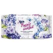 Салфетки влажные AURA Tropic Cocktail 60 шт освежающие (цвета в ассортименте)