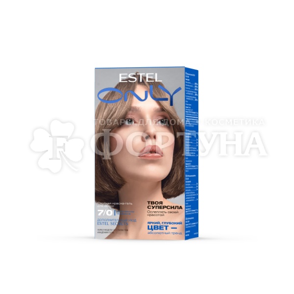 Гель-краска для волос Estel Only 7/0 Русый. Естественное искушение.