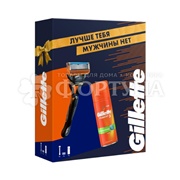 Набор Gillette Fusion (станок с 1 кассетой+гель для бритья)