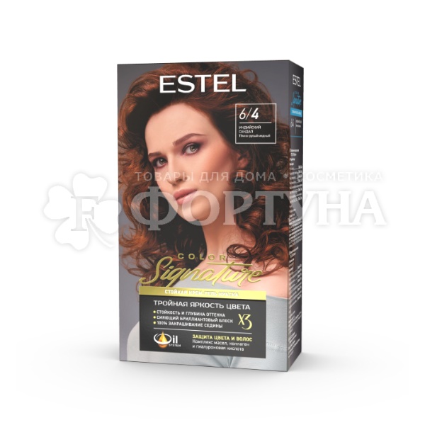 Крем-гель краска Estel Signature 6/4 Индийский сандал