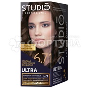 Краска для волос Studio Ultra 6.71 Холодный коричневый
