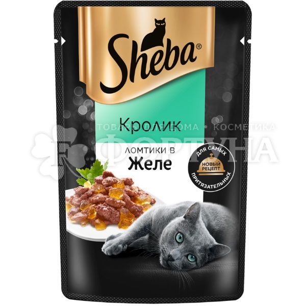 Корм для животных Sheba 75 г кролик в желе