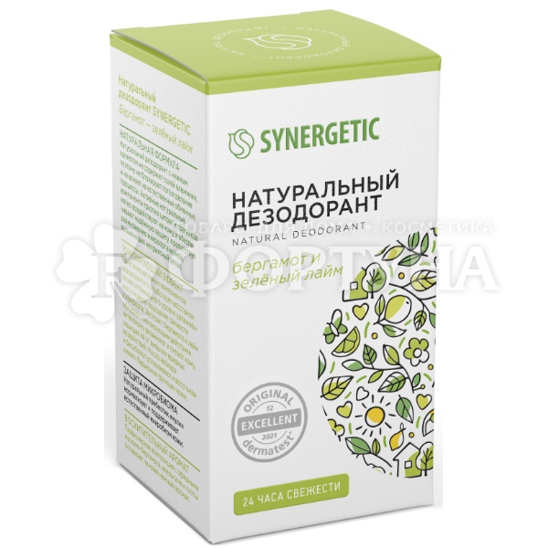 Дезодорант роликовый SYNERGETIC 50 мл Бергамот-зеленый лайм
