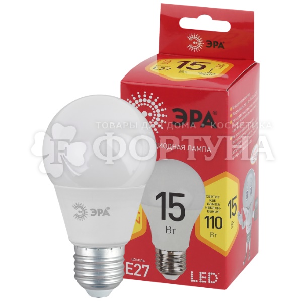 Лампа светодиодная Эра-Эко LED A60 15W 2700K