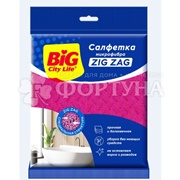 Салфетка BIG CITY 1 см Zig Zag микрофибра