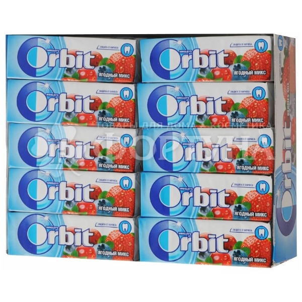 Жевательная резинка Orbit 13,6 г Ягодный микс