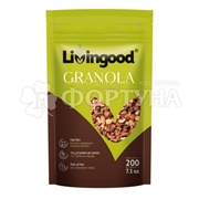 Смесь из мюсли, семян, ядер орехов, фруктов сушеных Livingood GRANOLA 200 г груша-шоколад