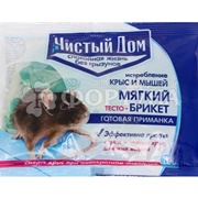 Тесто-брикет Чистый дом 100 г от грызунов