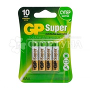Батарейка GP Super Alkaline 4 шт 24A AAA на блистер