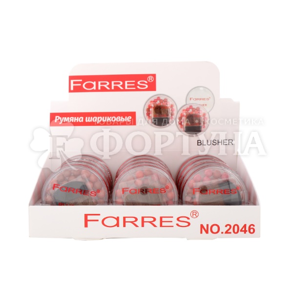 Румяна Farres шариковые 02 Нюдовый букет