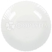 Тарелка DANIKS 19 см Круглая белая десертная