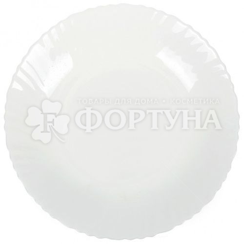 Тарелка DANIKS 19 см Круглая белая десертная