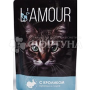 Корм для животных L'AMOUR 75 г с кроликом в соусе