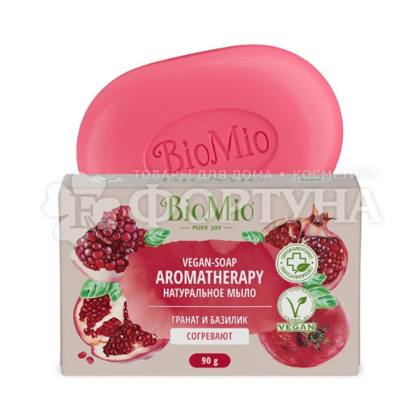 Туалетное мыло BioMio 90 г Гранат и Базилик