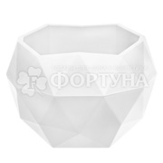 Кашпо 0,45 л Топаз цвет белый