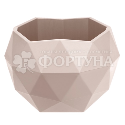 Кашпо 0,45 л Топаз цвет Пудра